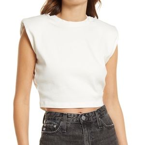 AllSaints Coni Crop Muscle tank NWT